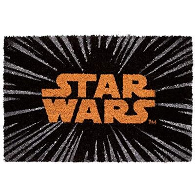Grupo Erik Star Wars Logo Deurmat voor buiten, antislip, entreemat, 40 x 60 cm Grupo Erik Star Wars Logo Deurmat voor buiten, antislip, entreemat, 40 x 60 cm