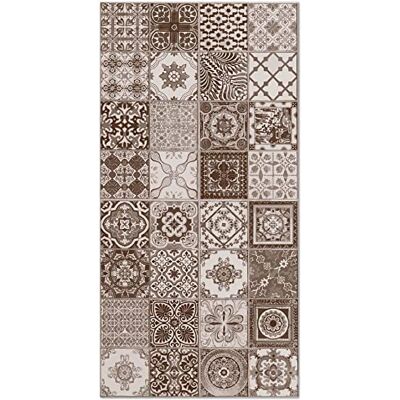 Panorama Nijar Vloerkleed van vinyl, cementtegels, bruin, 60 x 200 cm Keukentapijt van pvc, linoleum, vinyl, antislip, wasbaar, vuurvast, tapijt voor keuken, kantoor, woonkamer, vloerbescherming Panorama Nijar Vloerkleed van vinyl, cementtegels, bruin, 60 x 200 cm Keukentapijt van pvc, linoleum, vinyl, antislip, wasbaar, vuurvast, tapijt voor keuken, kantoor, woonkamer, vloerbescherming