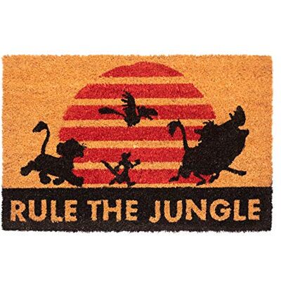 Grupo Erik Disney Buitendeurmat, The Lion King "Rule the Jungle" Antislipmat, entreemat 40 x 60 cm Grupo Erik Disney Buitendeurmat, The Lion King "Rule the Jungle" Antislipmat, entreemat 40 x 60 cm