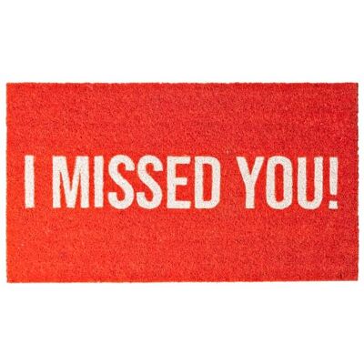 Fisura Moderne kokosmat, deurmat, originele entreemat, (Missed you, rood) Fisura Moderne kokosmat, deurmat, originele entreemat, (Missed you, rood)