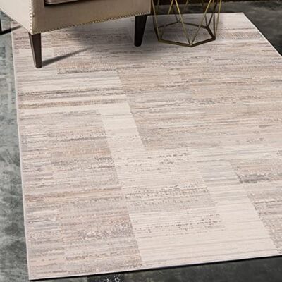 Mazovia Modern vloerkleed voor de woonkamer, groot formaat tapijt voor slaapkamer, volwassenen, modern, laagpolig tapijt voor slaapkamer en woonkamer, rug vintage abstract patroon, 240 x 330 cm, beige Mazovia Modern vloerkleed voor de woonkamer, groot formaat tapijt voor slaapkamer, volwassenen, modern, laagpolig tapijt voor slaapkamer en woonkamer, rug vintage abstract patroon, 240 x 330 cm, beige