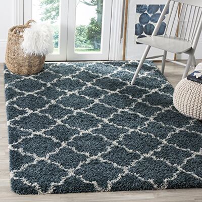 SAFAVIEH Hudson Shag SGH282 hoogpolig tapijt voor woonkamer, slaapkamer of elk interieur, rechthoekig, 122 x 183 cm SAFAVIEH Hudson Shag SGH282 hoogpolig tapijt voor woonkamer, slaapkamer of elk interieur, rechthoekig, 122 x 183 cm