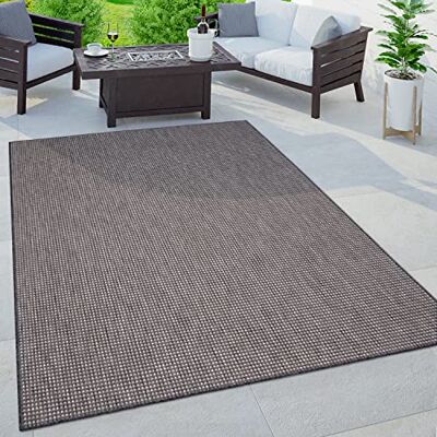 Paco Home Buitentapijt, terras, woonkamer, keuken, modern, boho-motief, effen, gespikkeld, afmetingen: 60 x 100 cm, kleur: antraciet Paco Home Buitentapijt, terras, woonkamer, keuken, modern, boho-motief, effen, gespikkeld, afmetingen: 60 x 100 cm, kleur: antraciet