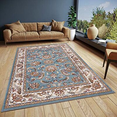 HANSE Home Reni Oosters tapijt, klassiek, dicht geweven met ornamenten en bloemenpatronen, zacht, laagpolig, voor slaapkamer, eetkamer, woonkamer, hal, mintcrème, 57 x 90 cm HANSE Home Reni Oosters tapijt, klassiek, dicht geweven met ornamenten en bloemenpatronen, zacht, laagpolig, voor slaapkamer, eetkamer, woonkamer, hal, mintcrème, 57 x 90 cm