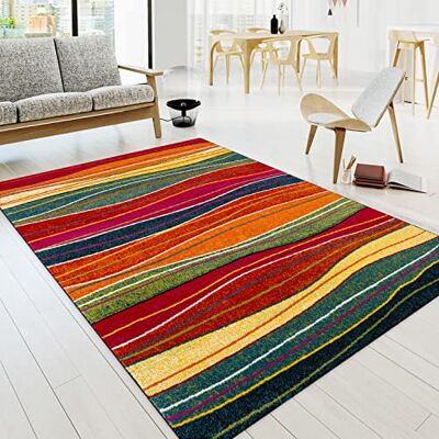 Paco Home Vloerkleed Woonkamer Laagpolig Modern Vintage Patroon Abstract Veelkleurig, Maat:240x330 cm, Kleur:Veelkleurig 3 Paco Home Vloerkleed Woonkamer Laagpolig Modern Vintage Patroon Abstract Veelkleurig, Maat:240x330 cm, Kleur:Veelkleurig 3