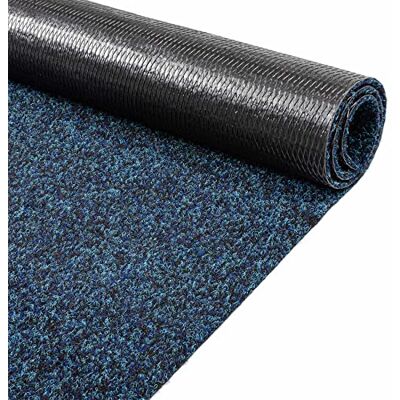 ANRO Schoonloopmat tapijt loper vuilvangmat voor binnen en buiten, hal of entree, blauw 100 x 280 cm ANRO Schoonloopmat tapijt loper vuilvangmat voor binnen en buiten, hal of entree, blauw 100 x 280 cm