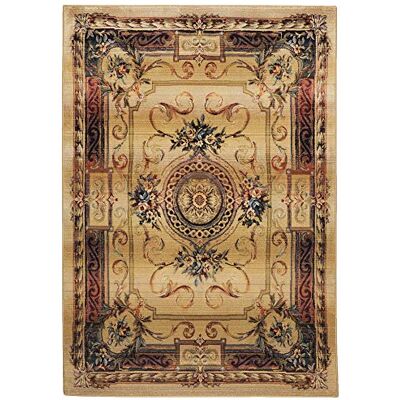 Theko tapijten van Gabiro Klassiek oosters tapijt met vintage effect, zeer robuust en duurzaam, kleur: beige, 160 x 160 cm Theko tapijten van Gabiro Klassiek oosters tapijt met vintage effect, zeer robuust en duurzaam, kleur: beige, 160 x 160 cm