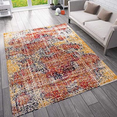 VIMODA Oosterse vintage look tapijt gemêleerd kleur Cooper afmeting 120x170 cm VIMODA Oosterse vintage look tapijt gemêleerd kleur Cooper afmeting 120x170 cm