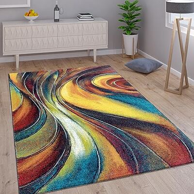 Paco Home Vloerkleed Woonkamer Laagpolig Modern Vintage Patroon Abstract Veelkleurig, Maat:200x290 cm, Kleur:Veelkleurig 4 Paco Home Vloerkleed Woonkamer Laagpolig Modern Vintage Patroon Abstract Veelkleurig, Maat:200x290 cm, Kleur:Veelkleurig 4