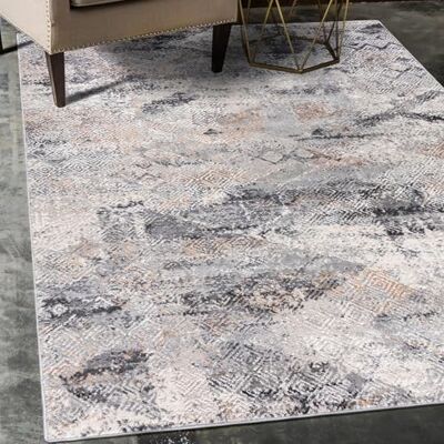 Mazovia Modern vloerkleed voor de woonkamer, groot formaat tapijt voor slaapkamer, volwassenen, modern, laagpolig tapijt voor slaapkamer en woonkamer, rug vintage abstract patroon, 200 x 300 cm, Mazovia Modern vloerkleed voor de woonkamer, groot formaat tapijt voor slaapkamer, volwassenen, modern, laagpolig tapijt voor slaapkamer en woonkamer, rug vintage abstract patroon, 200 x 300 cm,