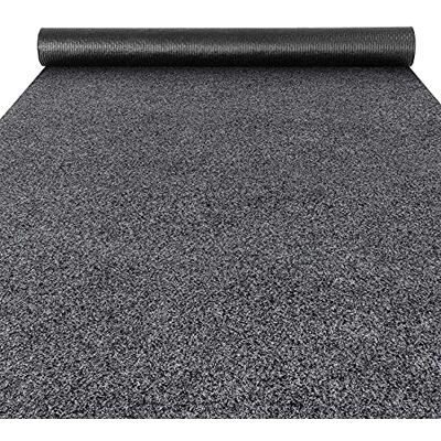 ANRO Poet Deurmat, vuilvangmat, tapijtloper, schoonloopmat voor binnen en buiten, hal, entree, grijs, 100 x 100 cm ANRO Poet Deurmat, vuilvangmat, tapijtloper, schoonloopmat voor binnen en buiten, hal, entree, grijs, 100 x 100 cm