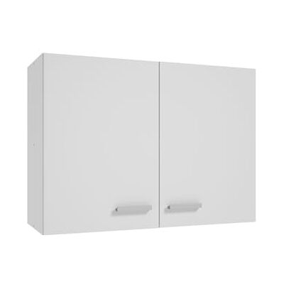 Deftrans Armoire de cuisine suspendue blanche individuelle 80 x 60 x 30 cm Armoire supérieure avec deux portes pour rangement Deftrans Armoire de cuisine suspendue blanche individuelle 80 x 60 x 30 cm Armoire supérieure avec deux portes pour rangement