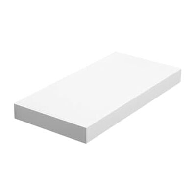 VASAGLE LWS24WT Wandrek, zwevende plank, hangrek voor boeken, foto's, decoratie, 40 x 20 x 3,8 cm, MDF, voor woonkamer, keuken, entree, slaapkamer, badkamer, wit VASAGLE LWS24WT Wandrek, zwevende plank, hangrek voor boeken, foto's, decoratie, 40 x 20 x 3,8 cm, MDF, voor woonkamer, keuken, entree, slaapkamer, badkamer, wit