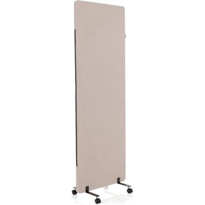 hjh OFFICE FLEXMIUT 891003 Akoestische scheidingswand, mobiel, 177 x 60 cm, middenpaneel met wielen en glijders, stof, taupe hjh OFFICE FLEXMIUT 891003 Akoestische scheidingswand, mobiel, 177 x 60 cm, middenpaneel met wielen en glijders, stof, taupe