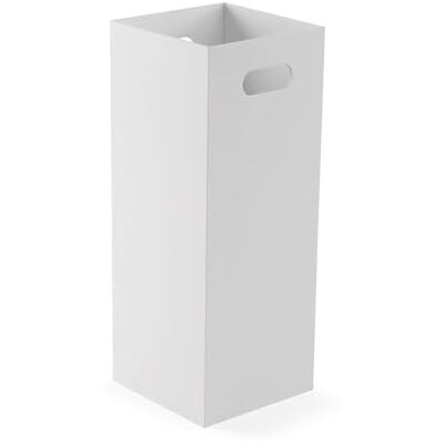 Versa Basic White Paraplustandaard, minimalistische stijl, 53 x 21 x 21 cm, MDF-hout, wit Versa Basic White Paraplustandaard, minimalistische stijl, 53 x 21 x 21 cm, MDF-hout, wit