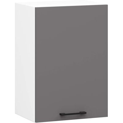 AKORD Oliwia W40 Keukenkast hangkast met 2 planken en 1 deur, keukenkast, inbouwkast, keukenkast, gelamineerde plaat, 40 x 30 x 58 cm, wit en grafietgrijs AKORD Oliwia W40 Keukenkast hangkast met 2 planken en 1 deur, keukenkast, inbouwkast, keukenkast, gelamineerde plaat, 40 x 30 x 58 cm, wit en grafietgrijs