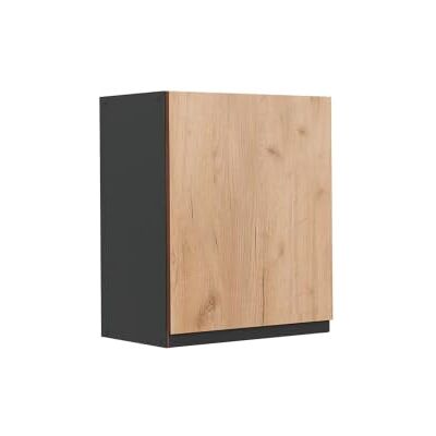 Vicco Hoge keukenelement "R-Line", eiken goud/antraciet 50 cm 1 deur · 1 plank · diepte 31 cm · vrij combineerbaar · ✓ praktische opslag Vicco Hoge keukenelement "R-Line", eiken goud/antraciet 50 cm 1 deur · 1 plank · diepte 31 cm · vrij combineerbaar · ✓ praktische opslag