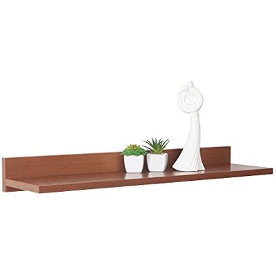 RICOO Wandrek, 69 x 8 x 19 cm, zwevende plank, rustiek bruin eiken WM055-ER RICOO Wandrek, 69 x 8 x 19 cm, zwevende plank, rustiek bruin eiken WM055-ER