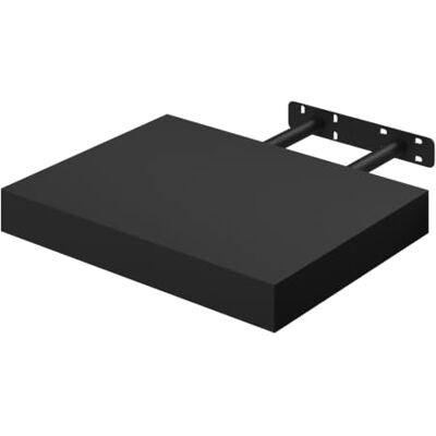 WOLTU RG9371sz Wandrek voor cd’s, dvd’s, boekenkast, zwevend rek, van hout, voor kantoor, woonkamer, slaapkamer, keuken, 30 x 22,9 x 3,8 cm, zwart WOLTU RG9371sz Wandrek voor cd’s, dvd’s, boekenkast, zwevend rek, van hout, voor kantoor, woonkamer, slaapkamer, keuken, 30 x 22,9 x 3,8 cm, zwart