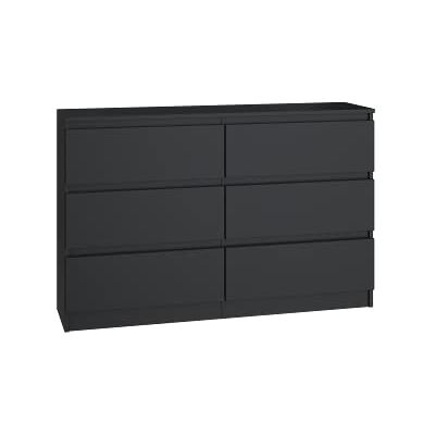 CDF Malwa M6 120 commode Kleur: zwart Kast voor documenten, kleine voorwerpen Ideaal voor woonkamer, slaapkamer, kinderkamer, tienerkamer en kantoor 6 laden Vêtements et accessoires, installation facile, design moderne, armoire basse, usage quot CDF Malwa M6 120 commode Kleur: zwart Kast voor documenten, kleine voorwerpen Ideaal voor woonkamer, slaapkamer, kinderkamer, tienerkamer en kantoor 6 laden Vêtements et accessoires, installation facile, design moderne, armoire basse, usage quot