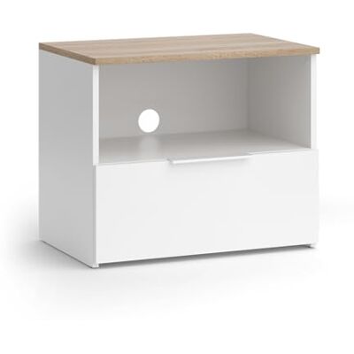 Vicco TV-kast "Wido", wit/sonoma, 60 x 50 cm Vicco TV-kast "Wido", wit/sonoma, 60 x 50 cm