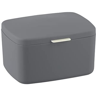 WENKO Barcelona universele badkamerbox met deksel voor het opbergen van badkamerbenodigdheden, keuken en thuis, van onbreekbaar kunststof, BPA-vrij, 19,5 x 11 x 16 cm, antraciet WENKO Barcelona universele badkamerbox met deksel voor het opbergen van badkamerbenodigdheden, keuken en thuis, van onbreekbaar kunststof, BPA-vrij, 19,5 x 11 x 16 cm, antraciet