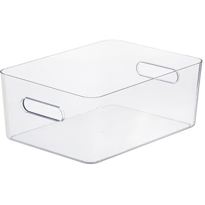SmartStore Compacte opbergdoos, transparant, L 15,4 l, grote transparante organizer, hoogwaardige ruimtebesparende kwaliteit, stapelbaar en veelzijdig, thuis, kantoor, badkamer SmartStore Compacte opbergdoos, transparant, L 15,4 l, grote transparante organizer, hoogwaardige ruimtebesparende kwaliteit, stapelbaar en veelzijdig, thuis, kantoor, badkamer