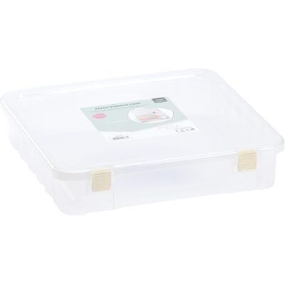 Creative Storage Box Opbergdoos Opbergsysteem Transparant Voor bouwpapier, gekleurd papier 30,5 x 30,5 cm Creative Storage Box Opbergdoos Opbergsysteem Transparant Voor bouwpapier, gekleurd papier 30,5 x 30,5 cm