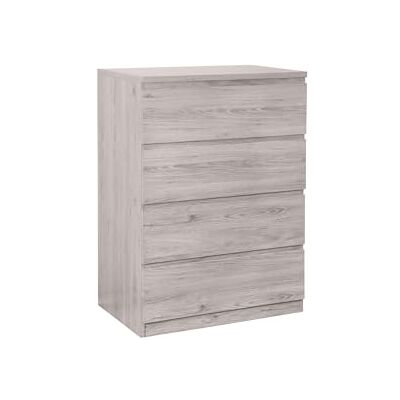 Julian Bowen Jupiter commode met 4 laden, eiken grijs Julian Bowen Jupiter commode met 4 laden, eiken grijs
