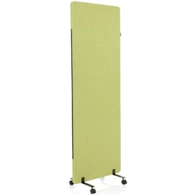 hjh OFFICE FLEXMIUT 891005 akoestische scheidingswand 177 x 60 cm, middenplaat met wielen en glijders, stof, groen hjh OFFICE FLEXMIUT 891005 akoestische scheidingswand 177 x 60 cm, middenplaat met wielen en glijders, stof, groen