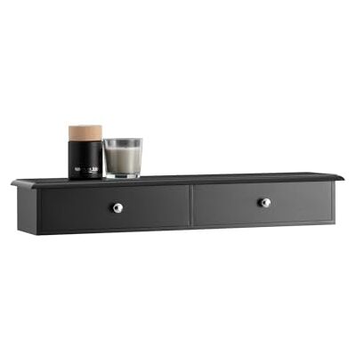 SoBuy Wandrek met 2 laden, 64 x 15 x 10 cm SoBuy Wandrek met 2 laden, 64 x 15 x 10 cm