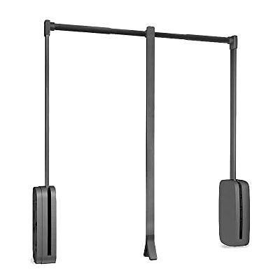 Emuca Opvouwbare kledingkast voor sling-kast, 450-600 mm, titanium, staal Emuca Opvouwbare kledingkast voor sling-kast, 450-600 mm, titanium, staal