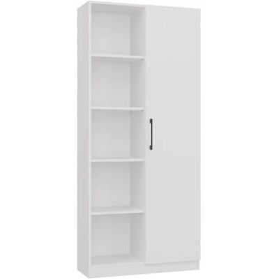 CDF Office RD-80 Boekenkast, kleur: wit, voor woonkamer, kantoor, modern, boekenrek en speelgoed, ideaal voor kinderkamer, jongeren, tienerkamer CDF Office RD-80 Boekenkast, kleur: wit, voor woonkamer, kantoor, modern, boekenrek en speelgoed, ideaal voor kinderkamer, jongeren, tienerkamer