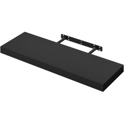 WOLTU RG9369sz Wandrek, drijvend cd-rek, voor woonkamer, keuken, slaapkamer, badkamer, 70 x 22,9 x 3,8 cm, zwart WOLTU RG9369sz Wandrek, drijvend cd-rek, voor woonkamer, keuken, slaapkamer, badkamer, 70 x 22,9 x 3,8 cm, zwart