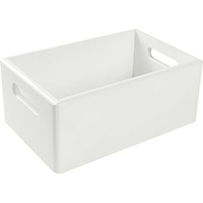 Creative Opbergkist van hout, wit, 30 x 20 x 13 cm (+/- 1 cm), opbergdoos van hout met handgrepen, opbergdoos voor keuken, opbergdoos, kantoor, opbergvak Creative Opbergkist van hout, wit, 30 x 20 x 13 cm (+/- 1 cm), opbergdoos van hout met handgrepen, opbergdoos voor keuken, opbergdoos, kantoor, opbergvak