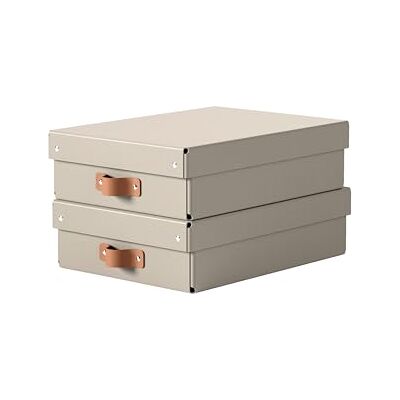 Leitz Puro Opbergdozen, middelgroot, laag, met deksel, 2 stuks, 8 l, stapelbaar, voor thuis, kantoor (27 x 37 x 10 cm, beige), geschikt voor planken, kubusmeubels Leitz Puro Opbergdozen, middelgroot, laag, met deksel, 2 stuks, 8 l, stapelbaar, voor thuis, kantoor (27 x 37 x 10 cm, beige), geschikt voor planken, kubusmeubels