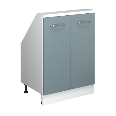 Vicco Rion schuin opbergkast, blauw-grijs/wit Vicco Rion schuin opbergkast, blauw-grijs/wit