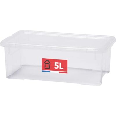 Sundis View Box, opbergdoos van kunststof met deksel, 5 l Stapelbaar en stapelbaar, ideaal voor cosmetica, sieraden, pennen, vilten, naaien, kralen Sundis View Box, opbergdoos van kunststof met deksel, 5 l Stapelbaar en stapelbaar, ideaal voor cosmetica, sieraden, pennen, vilten, naaien, kralen