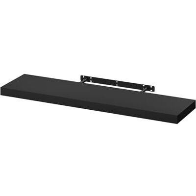 WOLTU RG9370sz 1 Stuck Zwevende plank Wandrek CD-rek in MDF,Kantoorplank Hangende plank 90x22.9x3.8cm,Zwart WOLTU RG9370sz 1 Stuck Zwevende plank Wandrek CD-rek in MDF,Kantoorplank Hangende plank 90x22.9x3.8cm,Zwart