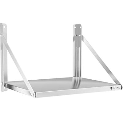 Royal Catering RC-BFWS6045 Wandrek, inklapbaar, roestvrij staal, 60 x 45 cm, 40 kg Royal Catering RC-BFWS6045 Wandrek, inklapbaar, roestvrij staal, 60 x 45 cm, 40 kg