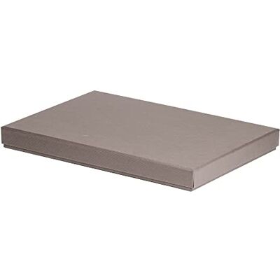 Rössler Papier Boxline 13521453490 rechthoekige kartonnen doos voor DIN A4, taupe Rössler Papier Boxline 13521453490 rechthoekige kartonnen doos voor DIN A4, taupe