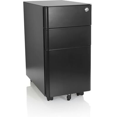 hjh OFFICE Color I 743017 Rolcontainer, A4, staal, zwart hjh OFFICE Color I 743017 Rolcontainer, A4, staal, zwart