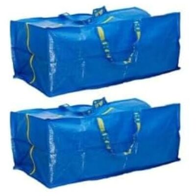 Ikea Frakta Opbergtas, extra groot, blauw (2 stuks) Ikea Frakta Opbergtas, extra groot, blauw (2 stuks)