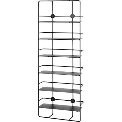 HAKU Möbel wandrek, metaal, zwart, L 37 x D 14 x H 103 cm HAKU Möbel wandrek, metaal, zwart, L 37 x D 14 x H 103 cm