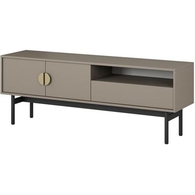 Selsey TV-kast, Engineered Wood, steengrijs, 154 cm breed Selsey TV-kast, Engineered Wood, steengrijs, 154 cm breed
