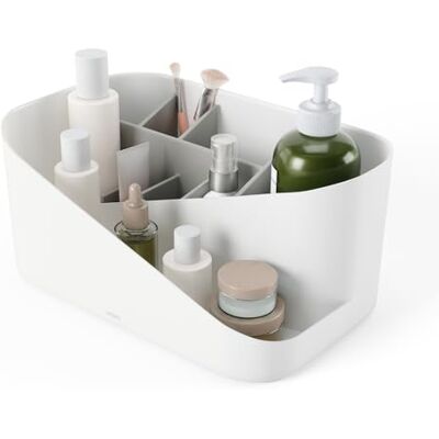 Umbra Glam Cosmetica-organizer met vakken, wit/grijs Umbra Glam Cosmetica-organizer met vakken, wit/grijs