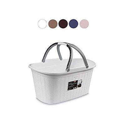 Stefanplast Elegance 3863300 mand, kunststof, wit, 38 x 58 x 28 cm Stefanplast Elegance 3863300 mand, kunststof, wit, 38 x 58 x 28 cm