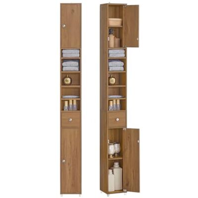 SoBuy BZR34 Opbergkast, badkamerkast, toiletkast, 20 x 20 x 180 cm (l x d x h) SoBuy BZR34 Opbergkast, badkamerkast, toiletkast, 20 x 20 x 180 cm (l x d x h)