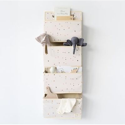 3 Sprouts Rek achter de deur Opbergruimte om stof op te hangen Organizer Hangrek Ideaal voor kinderkamer, Terrazzo Crème 3 Sprouts Rek achter de deur Opbergruimte om stof op te hangen Organizer Hangrek Ideaal voor kinderkamer, Terrazzo Crème