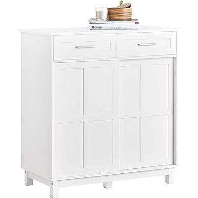 SoBuy FSB84-W Dressoir schoenenkast met schuifdeuren, 80 x 85 x 40 cm, wit SoBuy FSB84-W Dressoir schoenenkast met schuifdeuren, 80 x 85 x 40 cm, wit